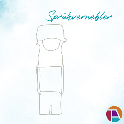 Umrisszeichnung eines Respimats