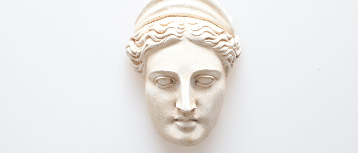 Statuenkopf einer griechischen Göttin