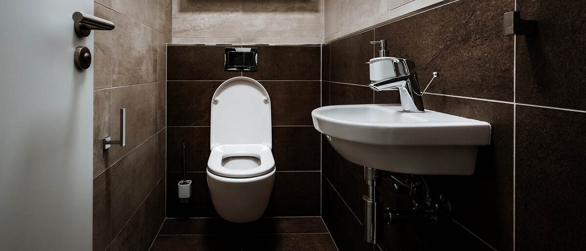 Ein kleines Gästebadezimmer