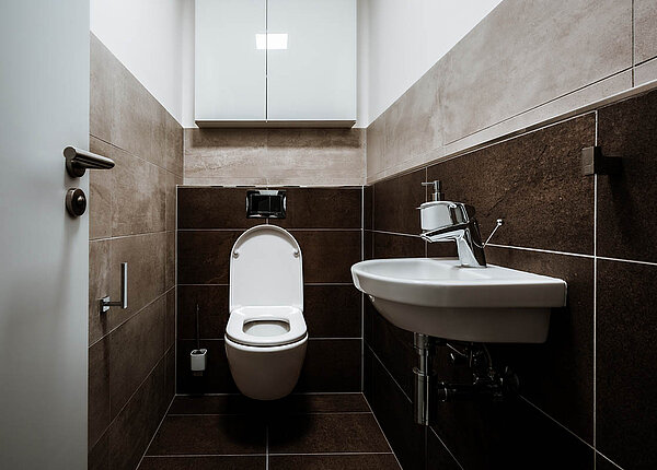 Ein kleines Gästebadezimmer