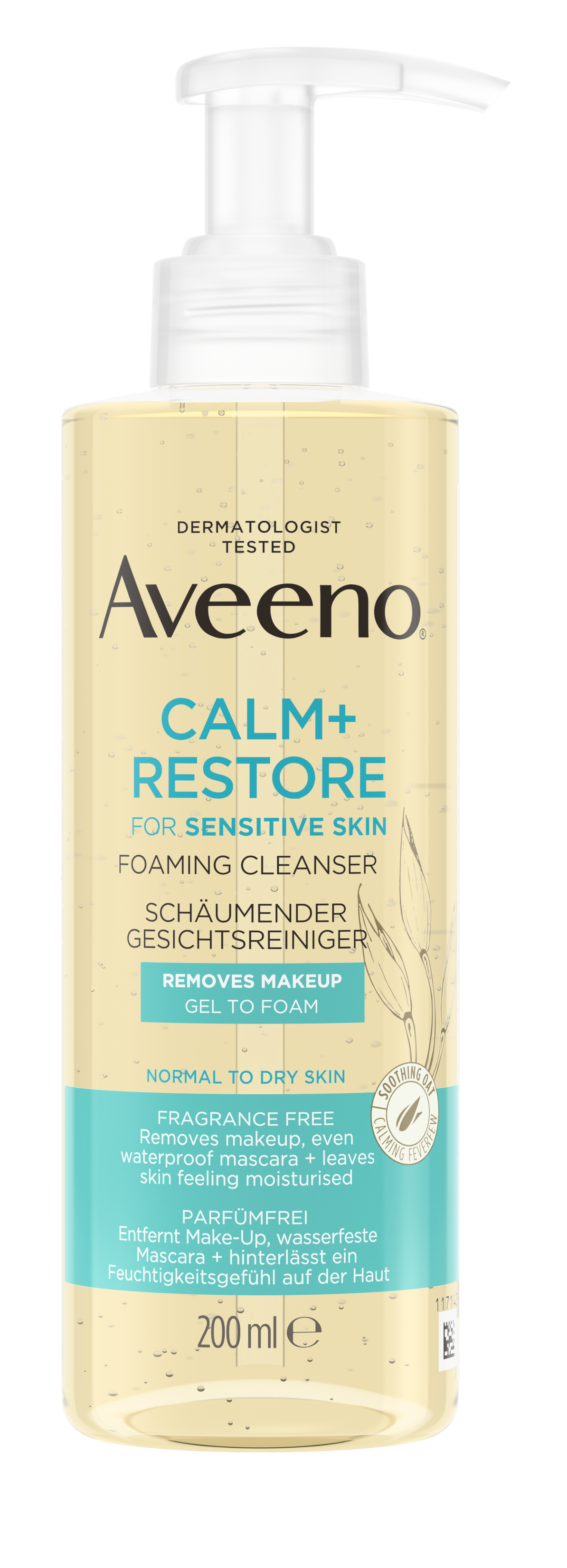 Packshot Aveeno® Calm + Restore Schäumender Gesichtsreiniger