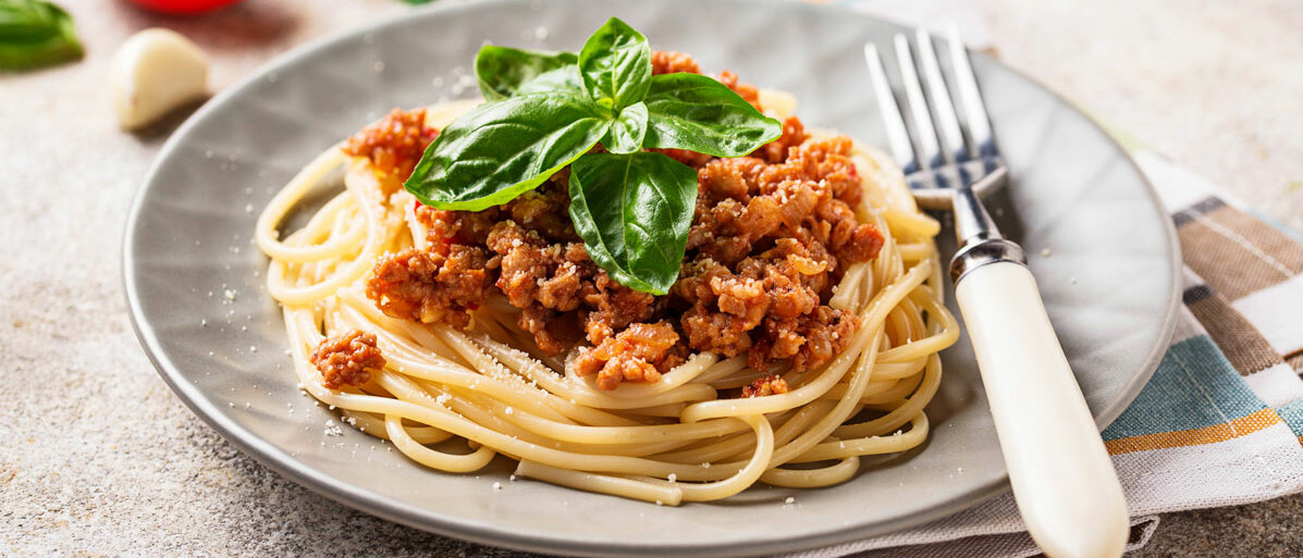 Teller Spaghetti Bolognese