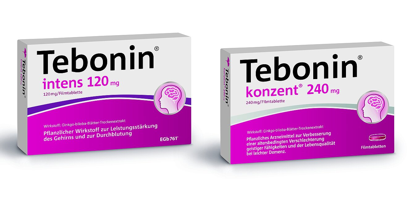 Tebonin® konzent® 240 mg und Tebonin® intens 120 mg © Dr. Willmar Schwabe 