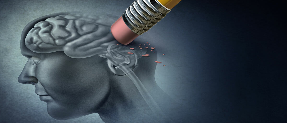 Radiergummi wischt Teile vom Gehirn weg