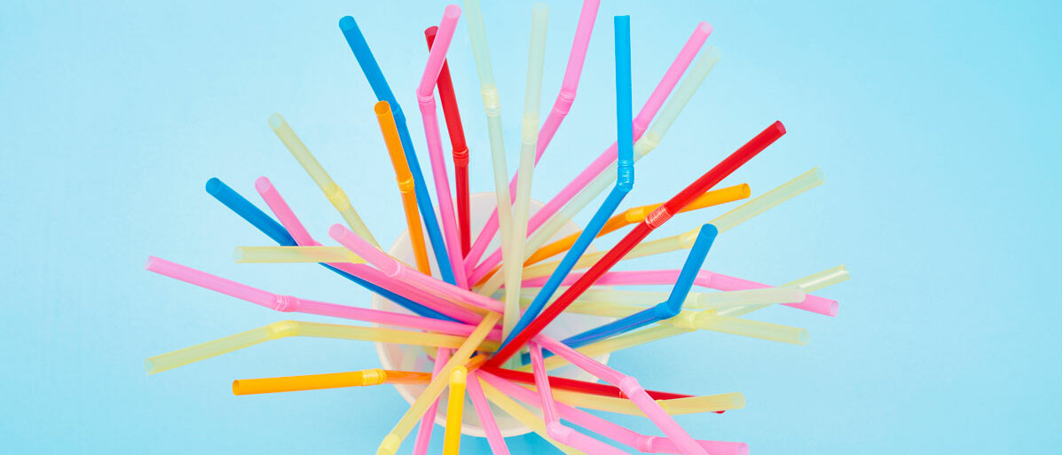 Bunte Trinkhalme