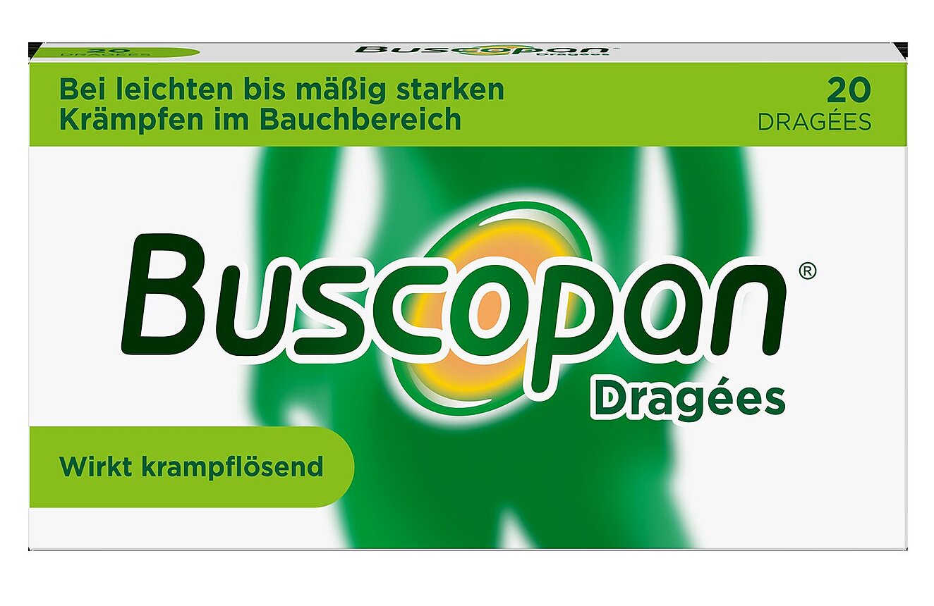 Packshot Buscopan Drages