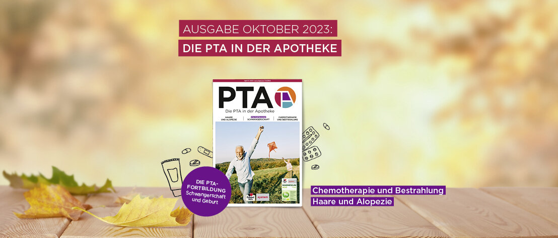 Das Heft-Cover der Oktober-Ausgabe von DIE PTA IN DER APOTHEKE. 