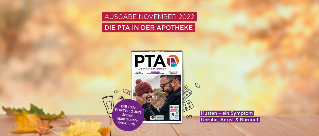 Titelbild November-Ausgabe von Die PTA in der Apotheke