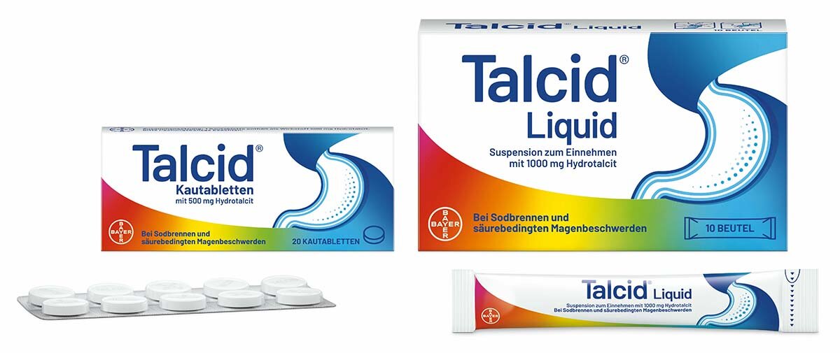 Packshot Talcid Produkte