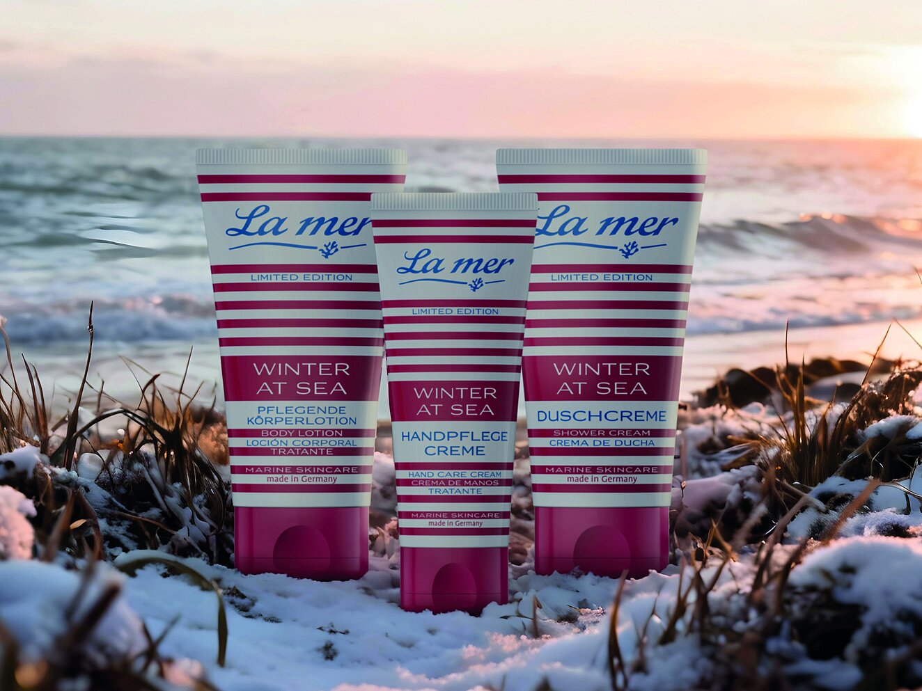 Packshot Winter at Sea Serie von la mer cosmetics