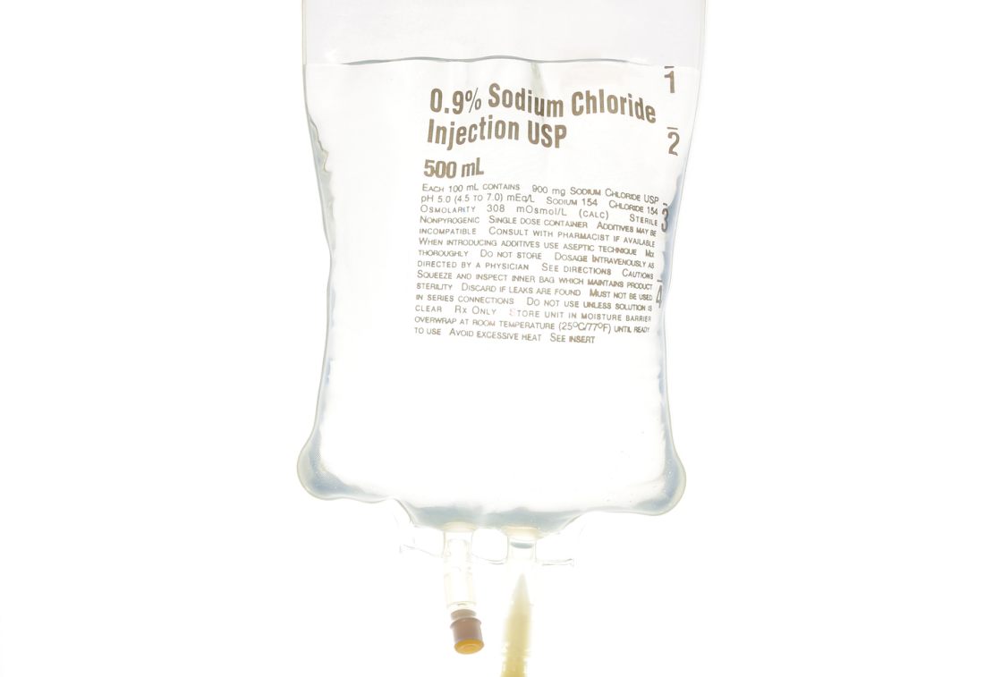 Kochsalzlösung Ein Beutel Kochsalzlösung
