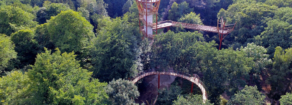 Luftbild Baumkronenpfad © Jörn Diethardt Reinhold / Landesforst MV