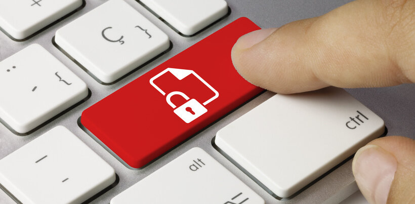 Tastatur mit Schlosstaste