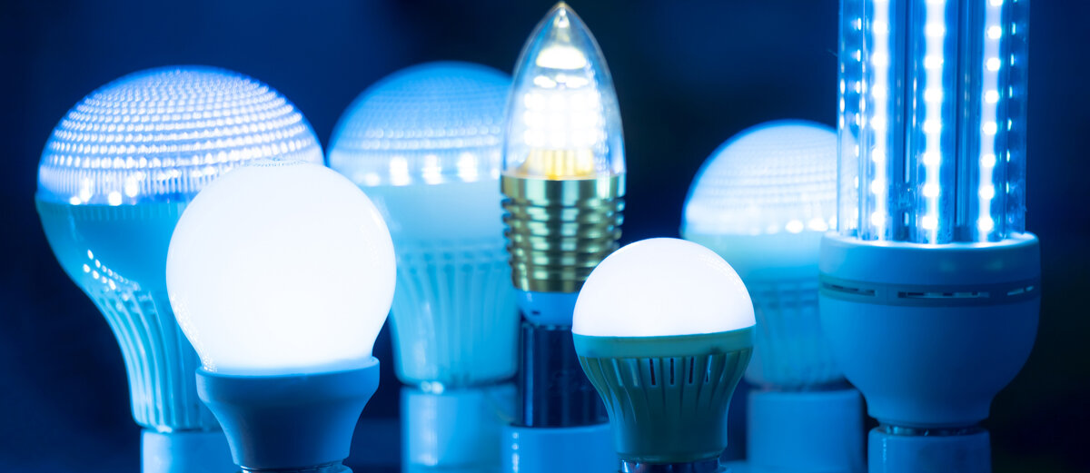 Verschiedenförmige LED-Glühbirnen