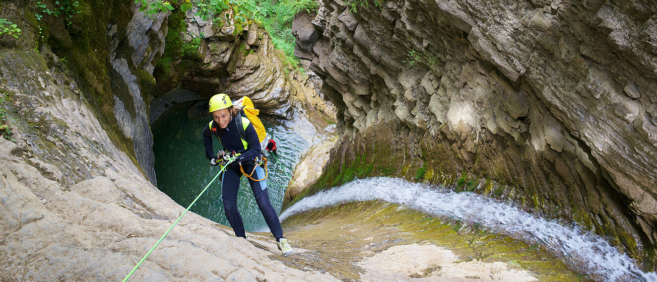 Abseilen Canyoning