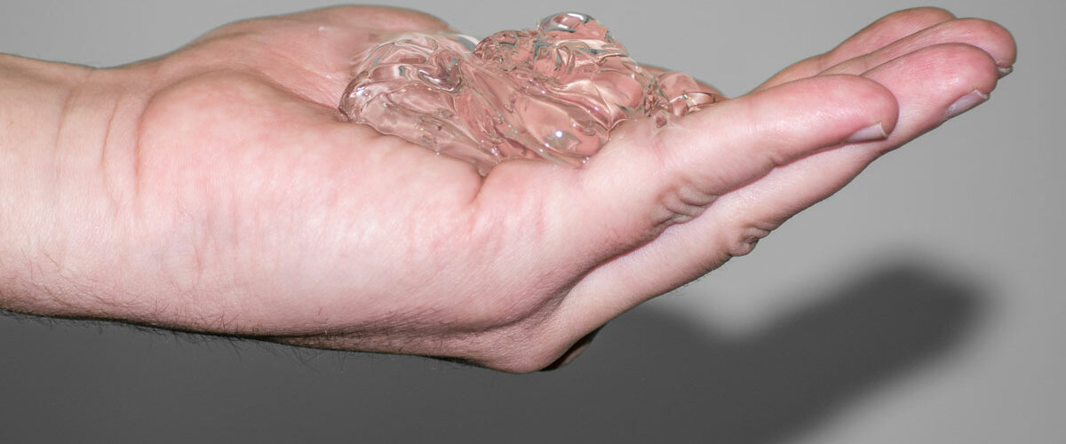 Sauerstoffgel eine Hand voll Gel
