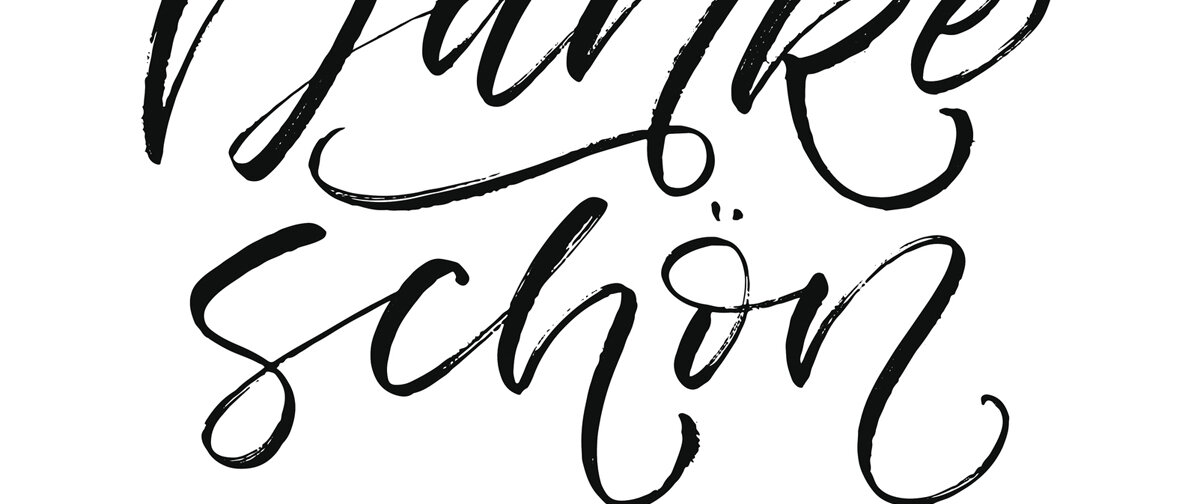 Schriftzug "Dankeschön"