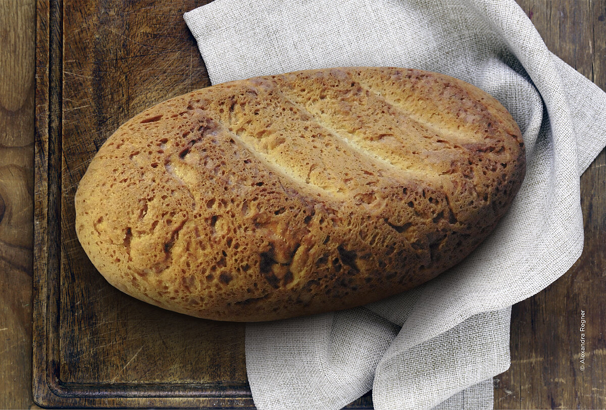 brot mit wasser und mehl